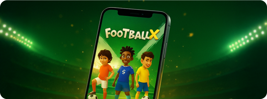 Footballx game on the phone
